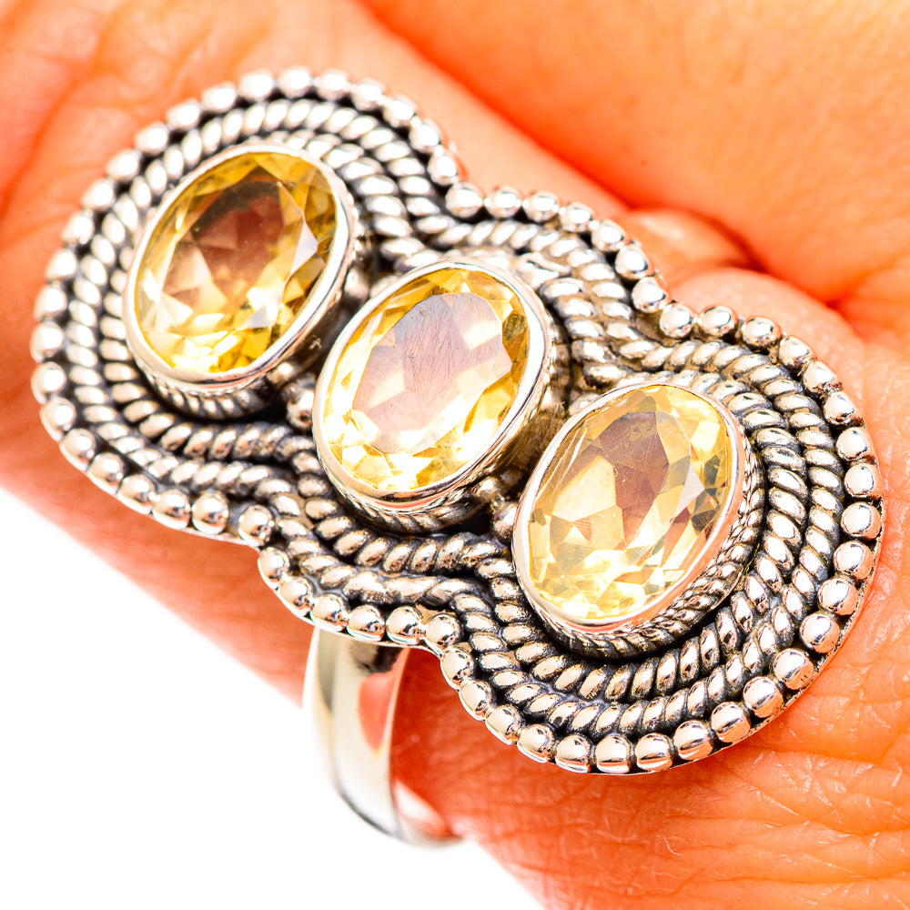 Citrine Rings handcrafted by Ana Silver Co - RING110393