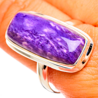 Charoite Rings handcrafted by Ana Silver Co - RING110407