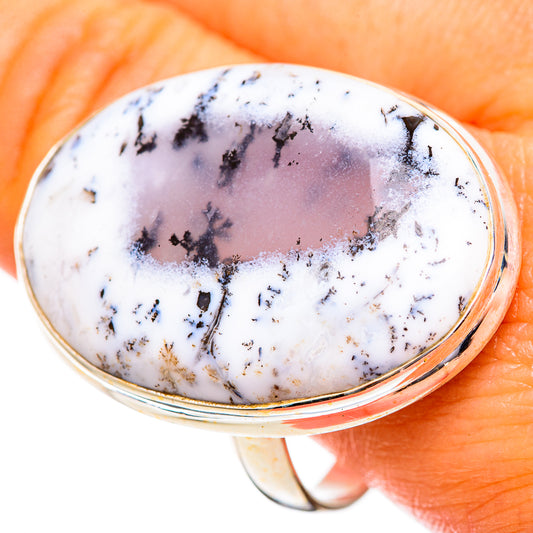 Dendritic Opal Rings handcrafted by Ana Silver Co - RING110411