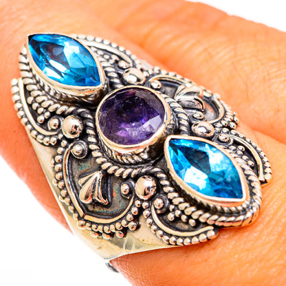 Violet Spinel Rings handcrafted by Ana Silver Co - RING110421