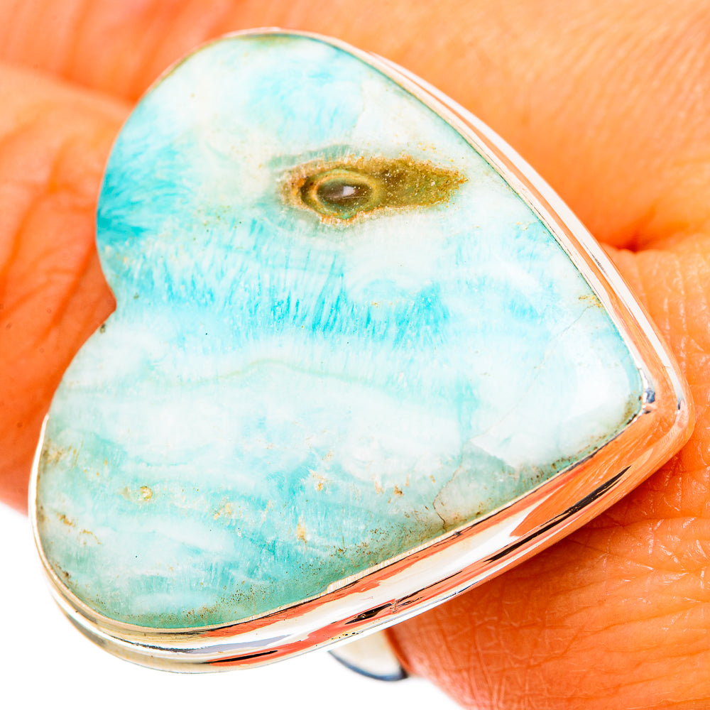 Larimar Rings handcrafted by Ana Silver Co - RING110422