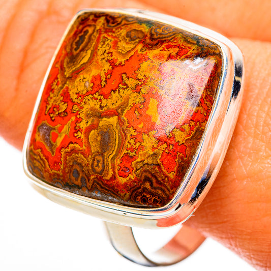 Moroccan Agate Rings handcrafted by Ana Silver Co - RING110427