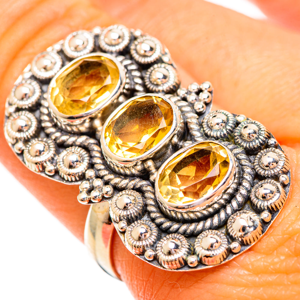 Citrine Rings handcrafted by Ana Silver Co - RING110434