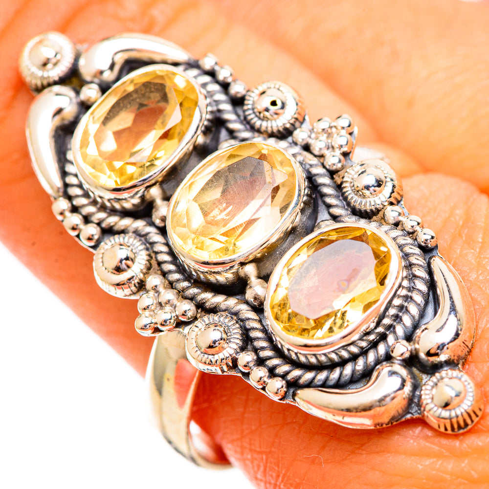 Citrine Rings handcrafted by Ana Silver Co - RING110435