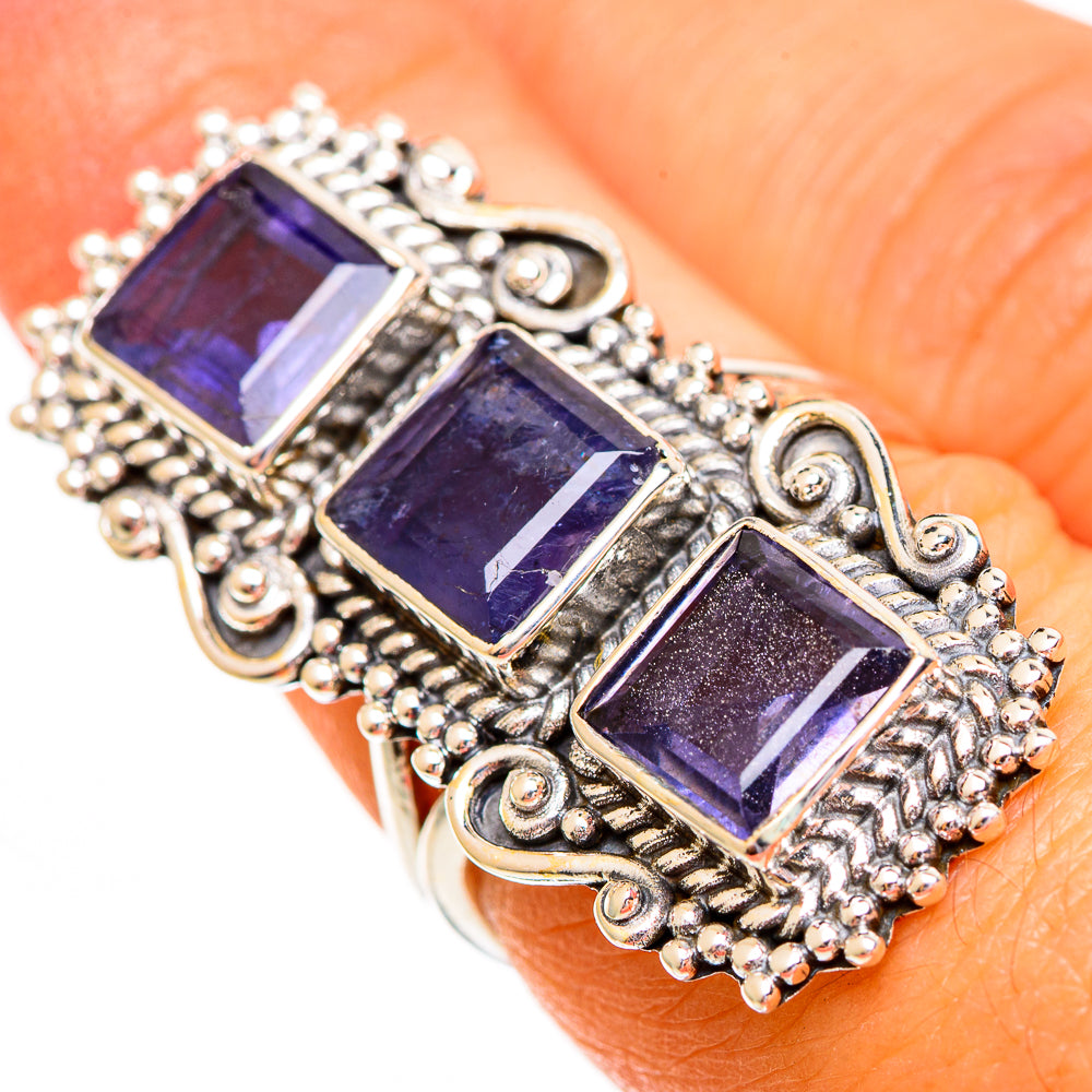 Violet Spinel Rings handcrafted by Ana Silver Co - RING110436
