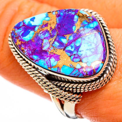 Spiny Oyster Turquoise Rings handcrafted by Ana Silver Co - RING110439