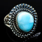 Larimar Rings handcrafted by Ana Silver Co - RING11044