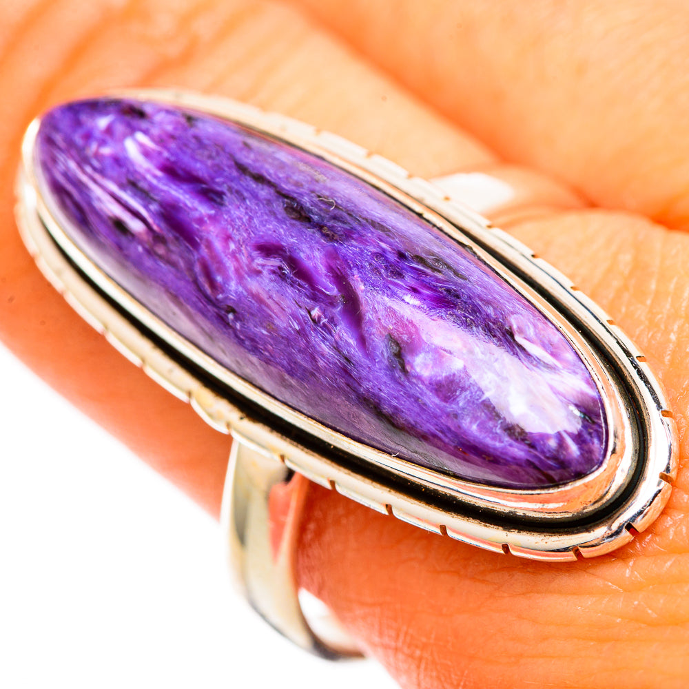 Charoite Rings handcrafted by Ana Silver Co - RING110440