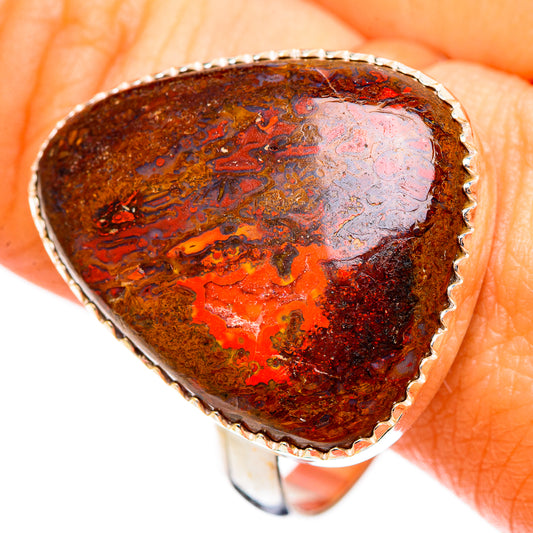 Moroccan Agate Rings handcrafted by Ana Silver Co - RING110456