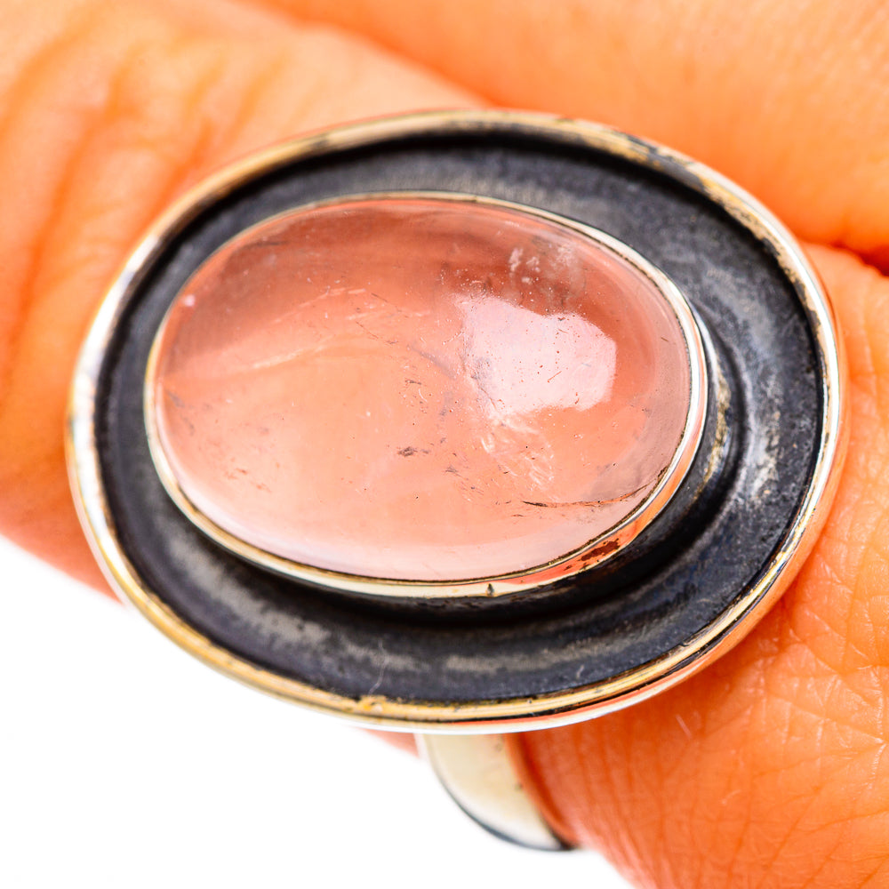 Rose Quartz Rings handcrafted by Ana Silver Co - RING110459