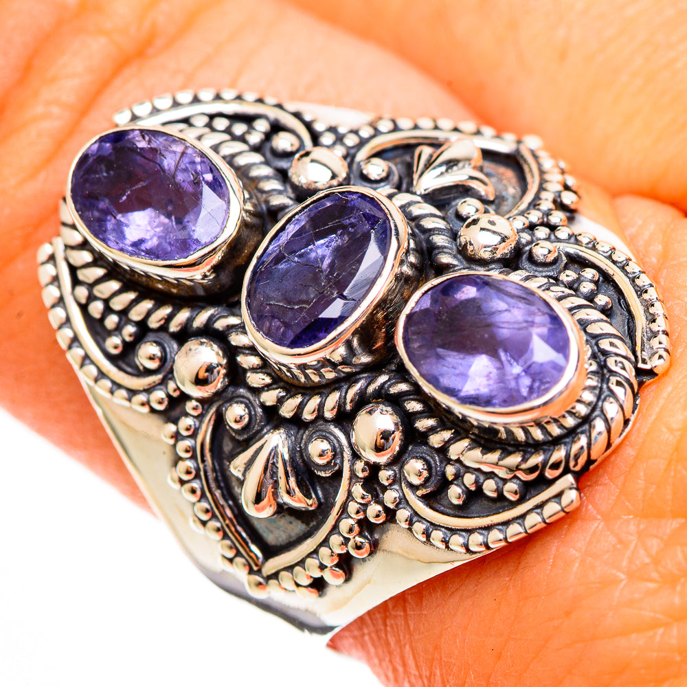 Violet Spinel Rings handcrafted by Ana Silver Co - RING110462