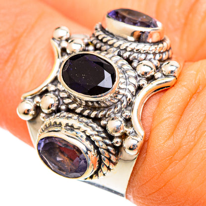 Violet Spinel Rings handcrafted by Ana Silver Co - RING110463