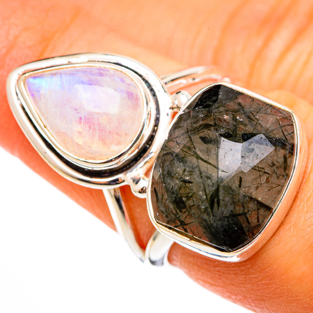 Tourmalinated Quartz Rings handcrafted by Ana Silver Co - RING110465