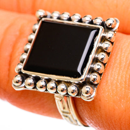 Black Onyx Rings handcrafted by Ana Silver Co - RING110466