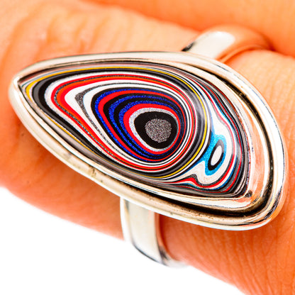 Fordite Rings handcrafted by Ana Silver Co - RING110474