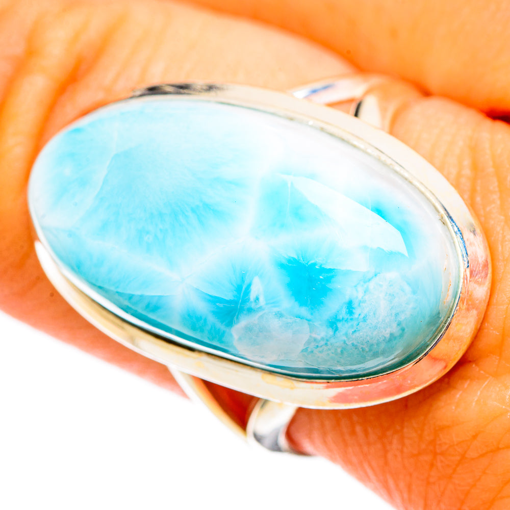 Larimar Rings handcrafted by Ana Silver Co - RING110479