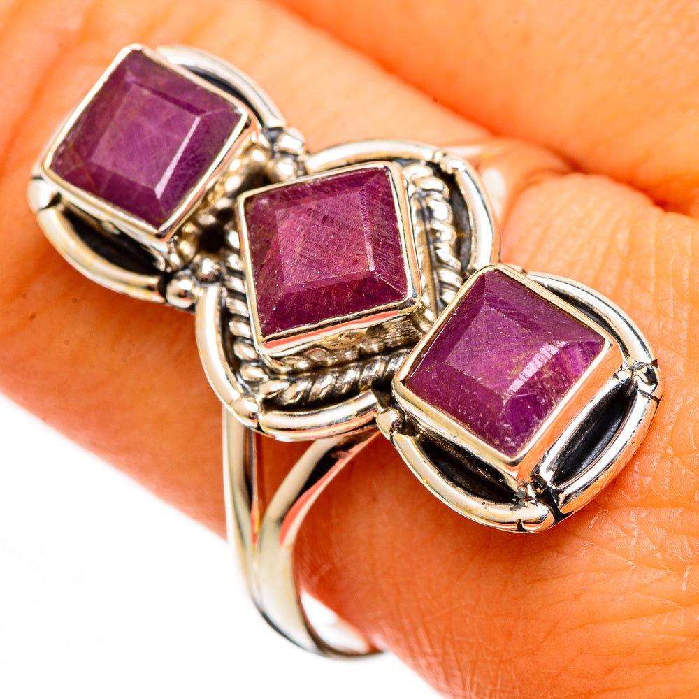 Ruby Rings handcrafted by Ana Silver Co - RING110489
