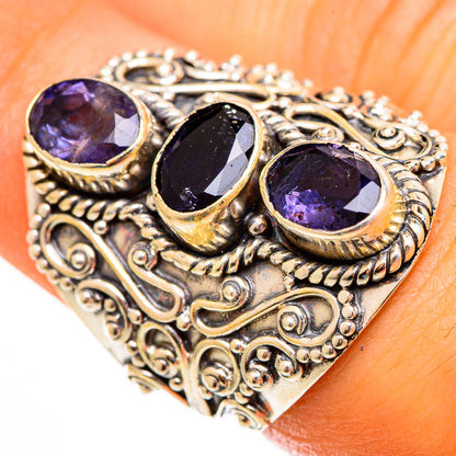 Violet Spinel Rings handcrafted by Ana Silver Co - RING110491