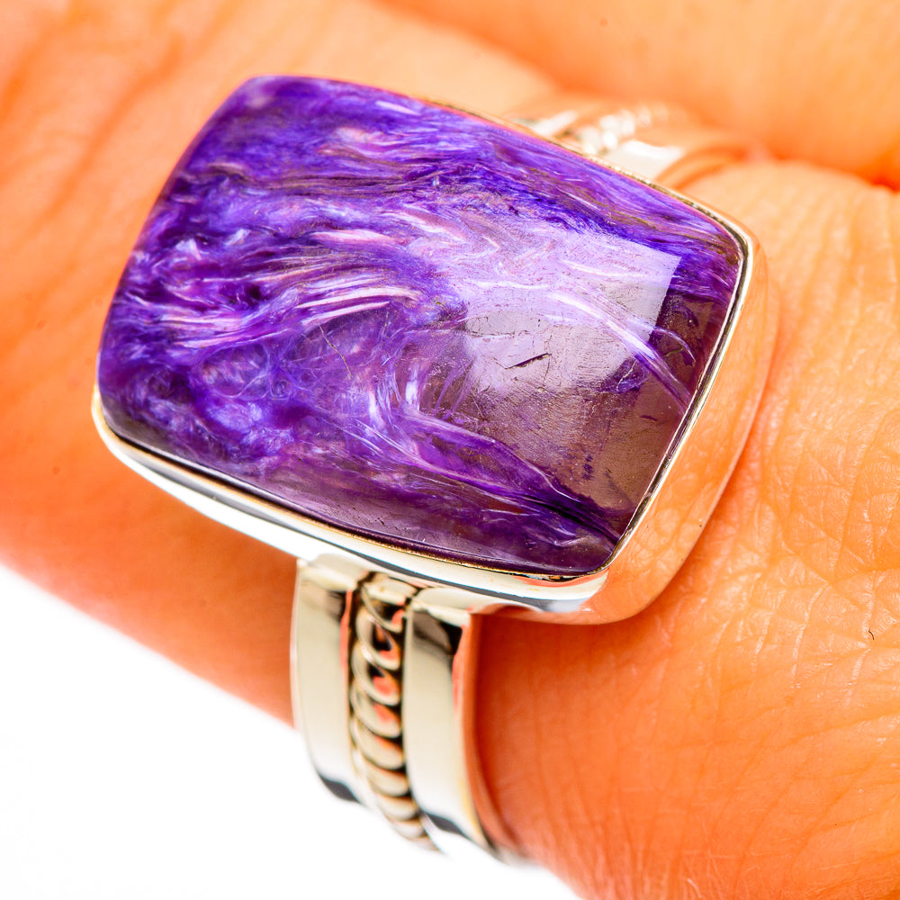 Charoite Rings handcrafted by Ana Silver Co - RING110492