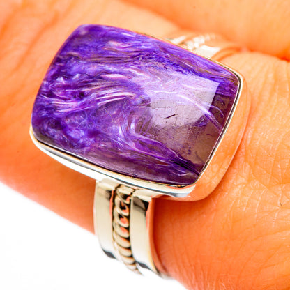 Charoite Rings handcrafted by Ana Silver Co - RING110492