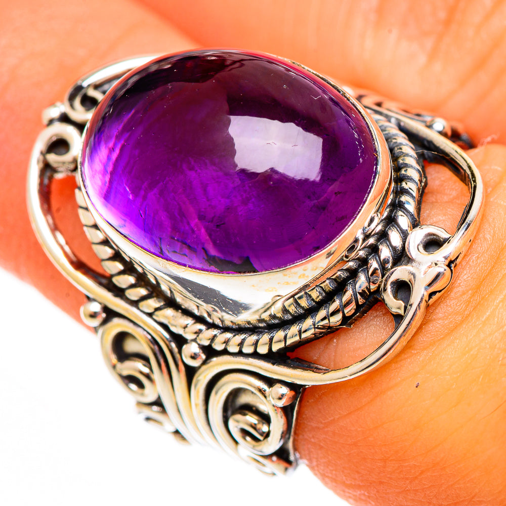 Amethyst Rings handcrafted by Ana Silver Co - RING110493