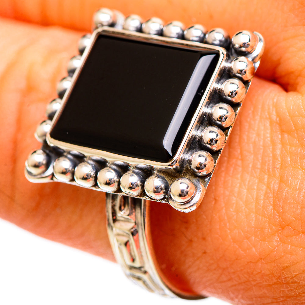 Black Onyx Rings handcrafted by Ana Silver Co - RING110495