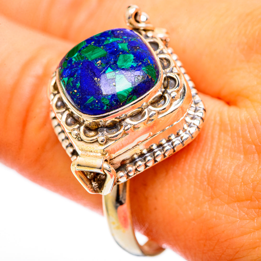 Azurite Rings handcrafted by Ana Silver Co - RING110504