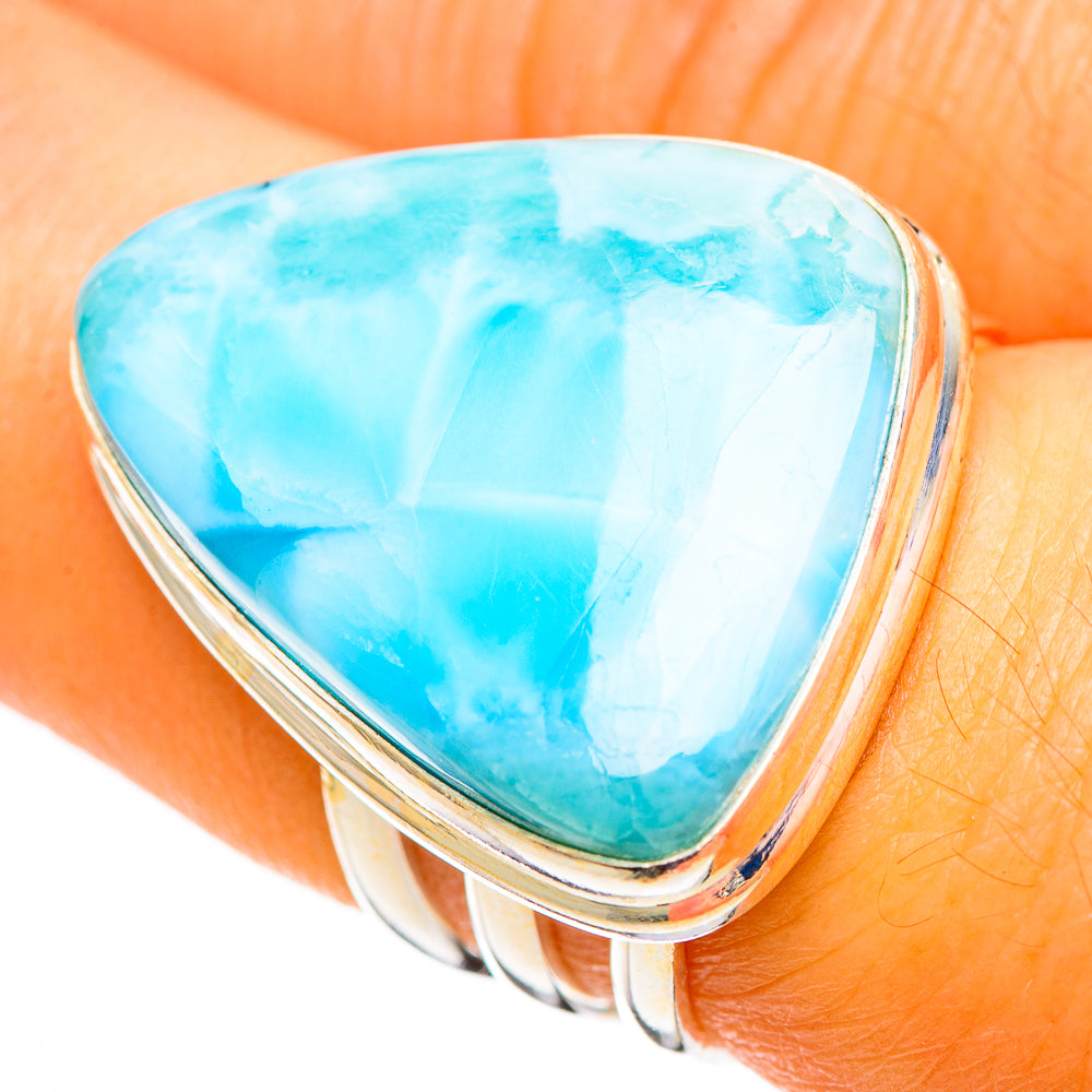 Larimar Rings handcrafted by Ana Silver Co - RING110509