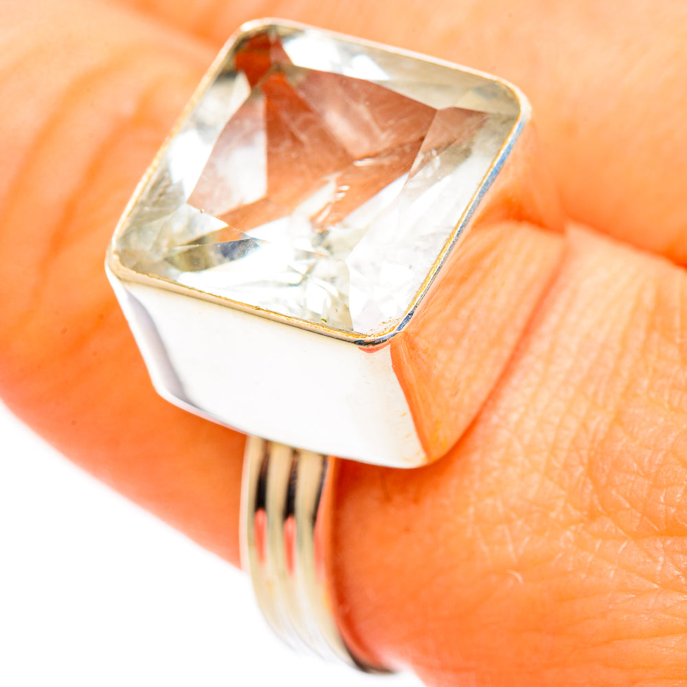 Green Amethyst Rings handcrafted by Ana Silver Co - RING110512