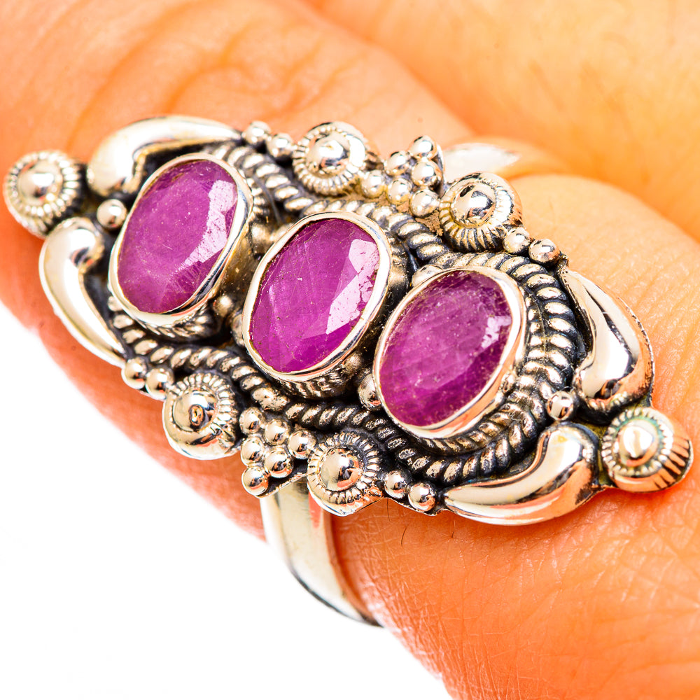 Ruby Rings handcrafted by Ana Silver Co - RING110516