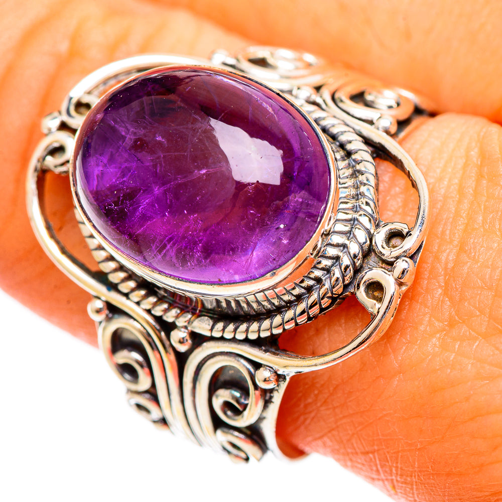 Amethyst Rings handcrafted by Ana Silver Co - RING110518