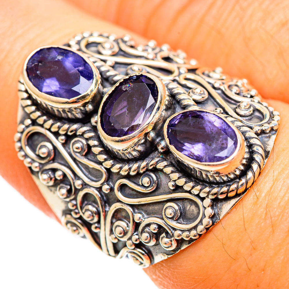 Violet Spinel Rings handcrafted by Ana Silver Co - RING110520