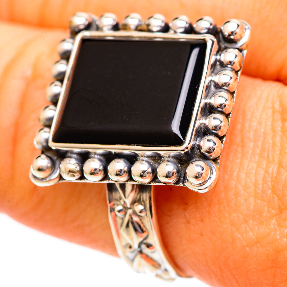 Black Onyx Rings handcrafted by Ana Silver Co - RING110522