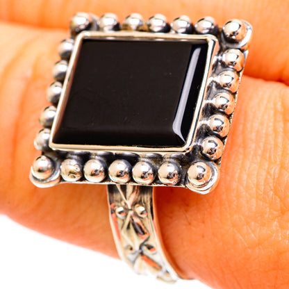 Black Onyx Rings handcrafted by Ana Silver Co - RING110522