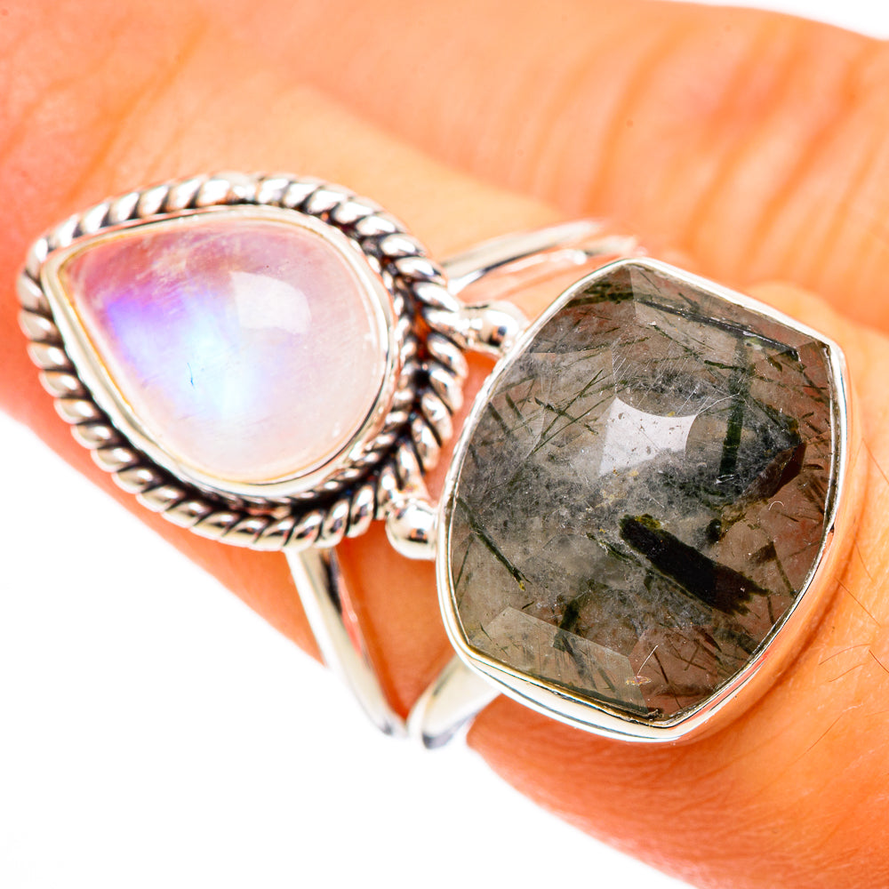 Tourmalinated Quartz Rings handcrafted by Ana Silver Co - RING110523