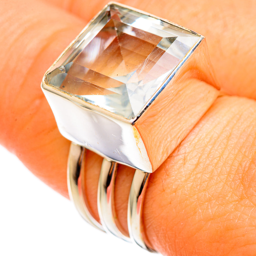 Green Amethyst Rings handcrafted by Ana Silver Co - RING110527