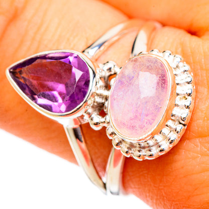Pink Tourmaline Rings handcrafted by Ana Silver Co - RING110530