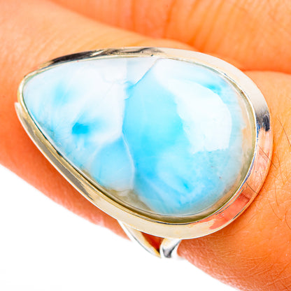 Larimar Rings handcrafted by Ana Silver Co - RING110535
