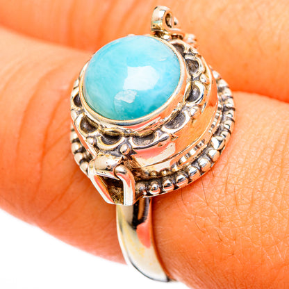 Larimar Rings handcrafted by Ana Silver Co - RING110536