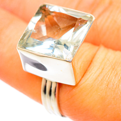 Green Amethyst Rings handcrafted by Ana Silver Co - RING110539