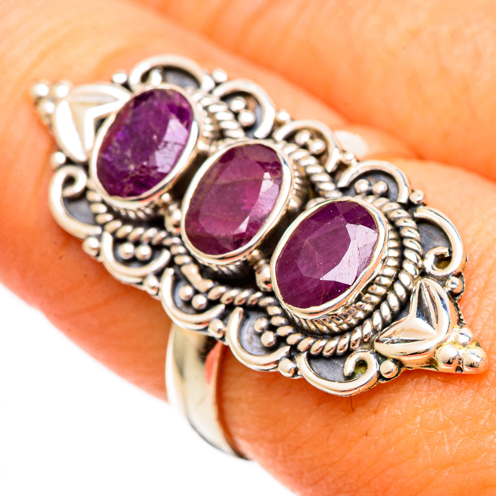 Ruby Rings handcrafted by Ana Silver Co - RING110543