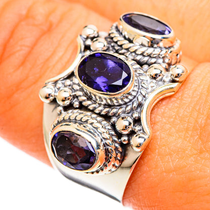 Violet Spinel Rings handcrafted by Ana Silver Co - RING110544