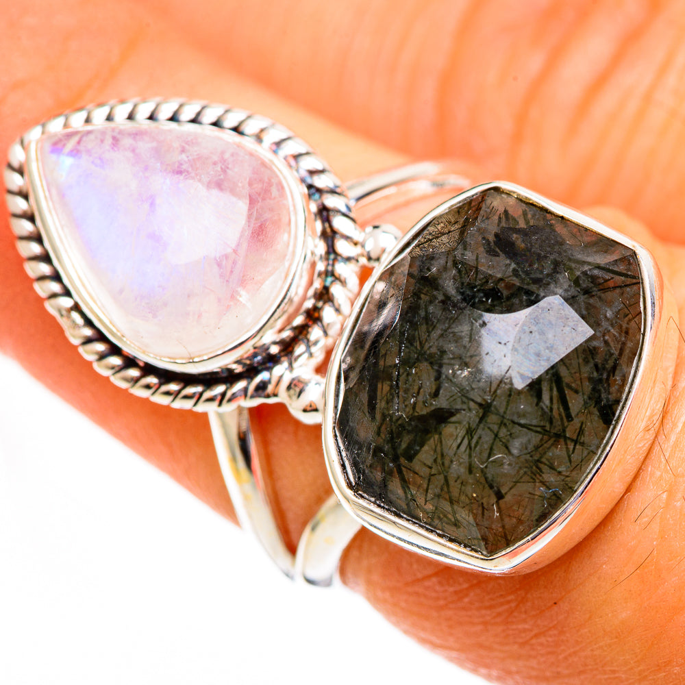 Tourmalinated Quartz Rings handcrafted by Ana Silver Co - RING110548