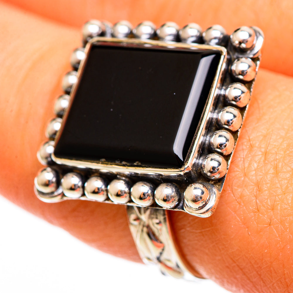 Black Onyx Rings handcrafted by Ana Silver Co - RING110549