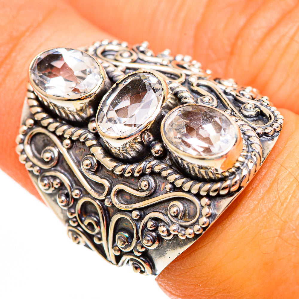 White Quartz Rings handcrafted by Ana Silver Co - RING110553
