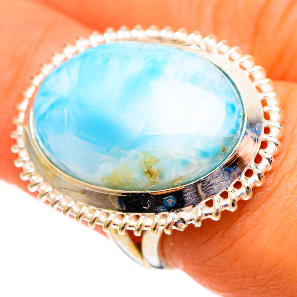 Larimar Rings handcrafted by Ana Silver Co - RING110561