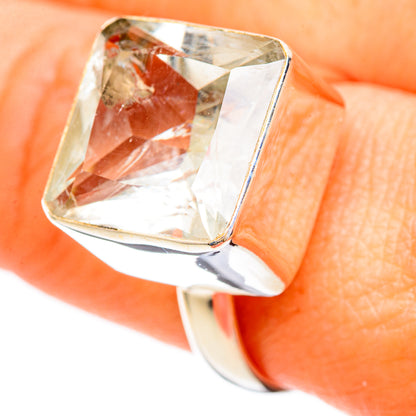 Green Amethyst Rings handcrafted by Ana Silver Co - RING110569