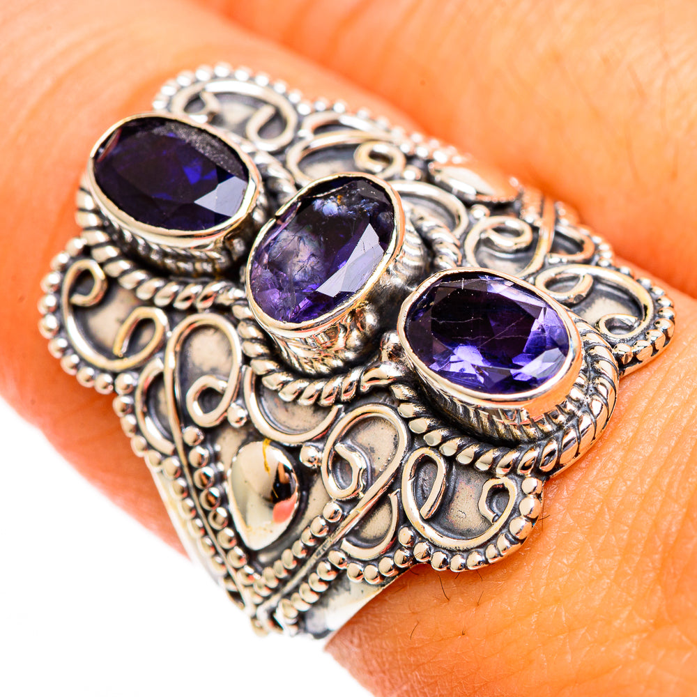 Violet Spinel Rings handcrafted by Ana Silver Co - RING110597