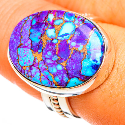 Spiny Oyster Turquoise Rings handcrafted by Ana Silver Co - RING110598
