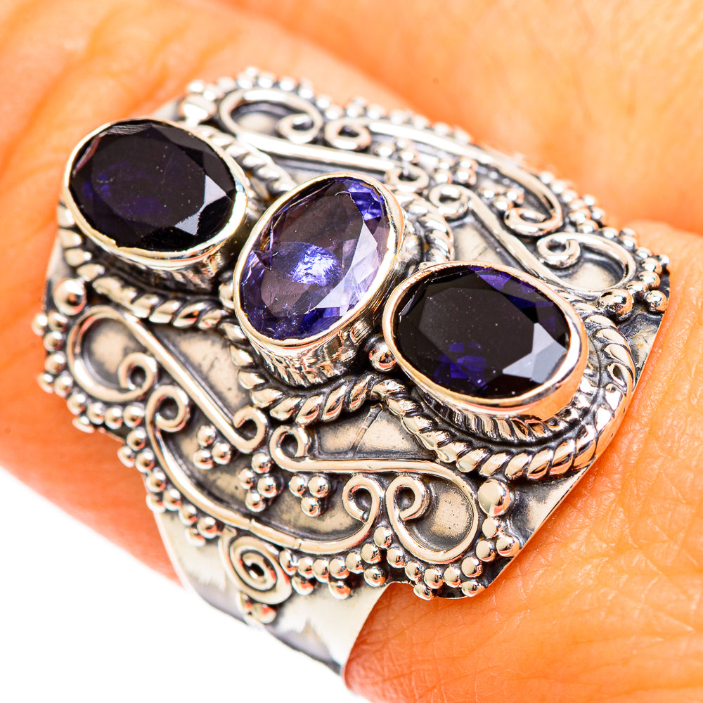 Violet Spinel Rings handcrafted by Ana Silver Co - RING110599